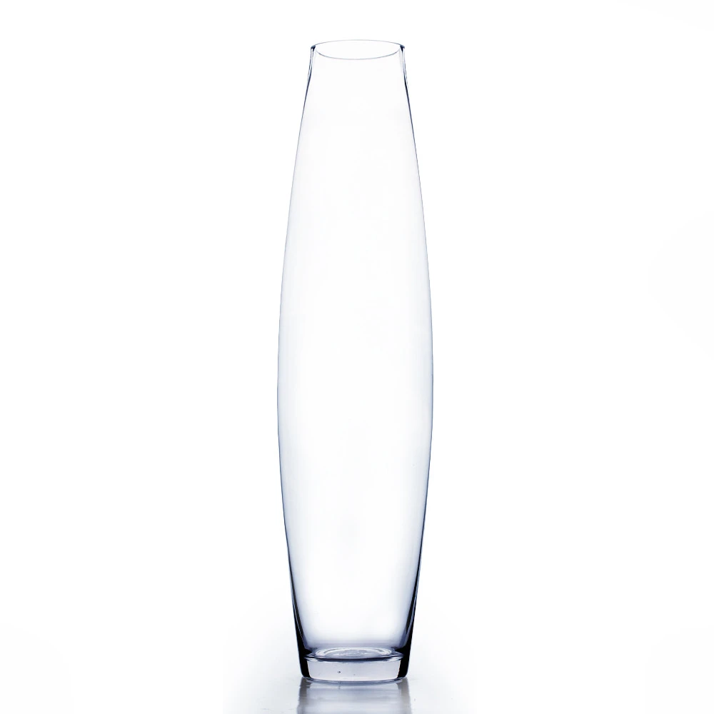 4" X 24" Urn Bullet Glass Vase - 2 Pieces 1 4" X 24" Urn Bullet Glass Vase - 2 Pieces