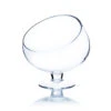 7" X 7" Clear Slant Cut Bowl Vase On Stand / Terrarium - 8 Pieces