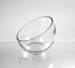 7" X 6" X 3" Slant Bowl Glass Vase - 8 Pieces -Home Decoration Discount VHC0706 96543.1423059483.1280.1280