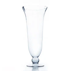 10" X 24" Unique Flared Hurricane Vase - 2 Pieces