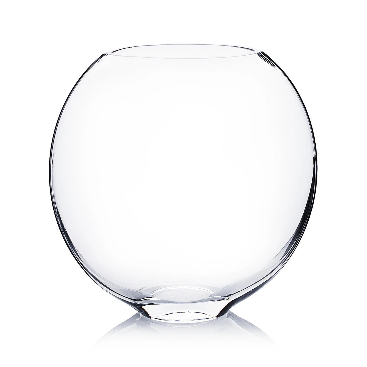 7 Inch Clear Moon Vase - 6 Pieces 1 7 Inch Clear Moon Vase - 6 Pieces