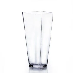 10" Taper Down Block Vase - 12 Pieces