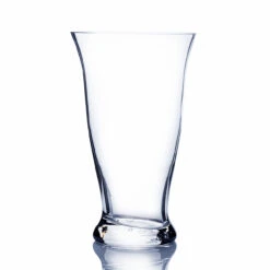 12 Inch Clear Taper Down Cylinder With Base - 6 Pieces