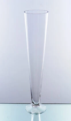 4" X 16" Clear Trumpet Vase - Case Of 8 -Home Decoration Discount VTV0416 bb 92517.1464814991.1280.1280