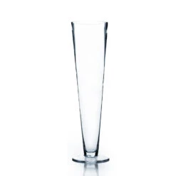 4" X 16" Clear Trumpet Vase - Case Of 8