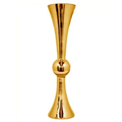 24 Inch Gold Reversible Latour Trumpet Vase - 4 Pieces