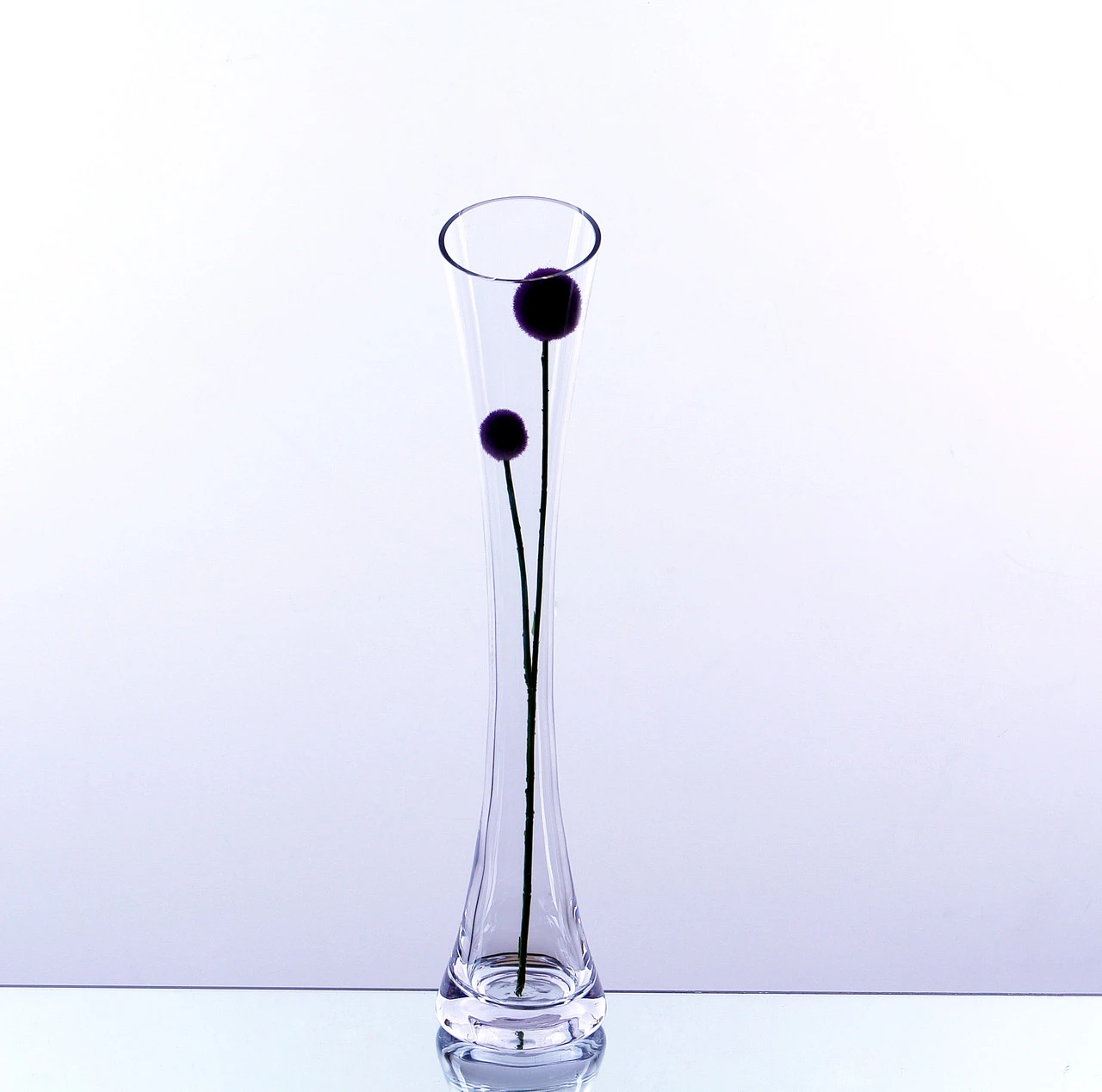 3" X 16" Clear Concaved Bud Vase - 12 Pieces 2 3" X 16" Clear Concaved Bud Vase - 12 Pieces - Image 2