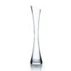 3" X 16" Clear Concaved Bud Vase - 12 Pieces