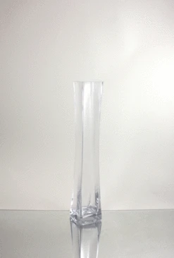 17" Unique Concaved Square Tall Glass Vase - 12 Pieces -Home Decoration Discount VXV0418 36000.1423062020.1280.1280