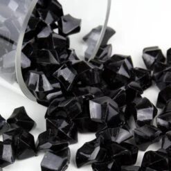 Black Acrylic Crushed Ice Rocks Vase Filler, 1" (Wholesale 24 LBS/Case) 9 Black Acrylic Crushed Ice Rocks Vase Filler, 1" (Wholesale 24 LBS/Case) -Home Decoration Discount acrylic ice rocks vfac002bk 1