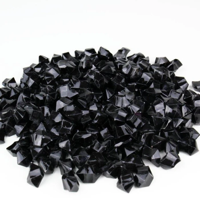 Black Acrylic Crushed Ice Rocks Vase Filler, 1" (Wholesale 24 LBS/Case) 5 Black Acrylic Crushed Ice Rocks Vase Filler, 1" (Wholesale 24 LBS/Case) - Image 5