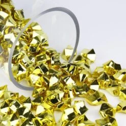 Gold Acrylic Crushed Ice Rocks Vase Filler, 1" (Wholesale 24 LBS/Case) 11 Gold Acrylic Crushed Ice Rocks Vase Filler, 1" (Wholesale 24 LBS/Case) -Home Decoration Discount acrylic ice rocks vfac002gd 1