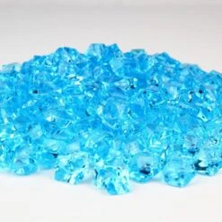 Light Blue Acrylic Crushed Ice Rocks Vase Filler, 1" (Wholesale 24 LBS/Case) 9 Light Blue Acrylic Crushed Ice Rocks Vase Filler, 1" (Wholesale 24 LBS/Case) -Home Decoration Discount acrylic ice rocks vfac002lb 2