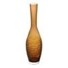Amber Gold Decorative Bottle Glass Vase H-15" D-1.75" (Wholesale 6 Pcs Per Case)