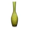 Olive Green Decorative Bottle Glass Vase H-15" D-1.75" (Wholesale 6 Pcs Per Case)