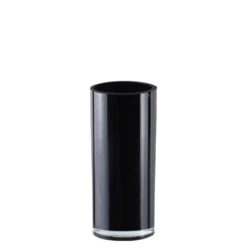 Glass Black Cylinder Vase, H-9" D-4" (Wholesale 4 PCS/Case) 7 Glass Black Cylinder Vase, H-9" D-4" (Wholesale 4 PCS/Case) -Home Decoration Discount black glass cylinder vases gcy010 09bk