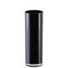 Glass Black Cylinder Vase, H-12" D-4" (Wholesale 4 PCS/Case)