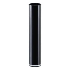 Case Of 4 - Black Glass Cylinder Vase, H-20" D-4"