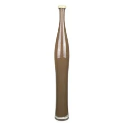 Brown Slim Curve Vase With 2 Tones Flip Lip H-24" D-1.5" (Wholesale 6 Pcs Per Case)