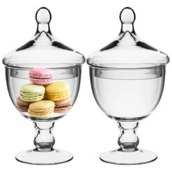 Case Of 12 - Glass Candy Buffet Apothecary Jar, H:9.5" D-4.75"