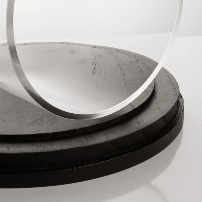 Glass Cloche Display Dome With Black Wood Base, H-11" D-7" (Wholesale 4 PCS/Case) 4 Glass Cloche Display Dome With Black Wood Base, H-11" D-7" (Wholesale 4 PCS/Case) - Image 4