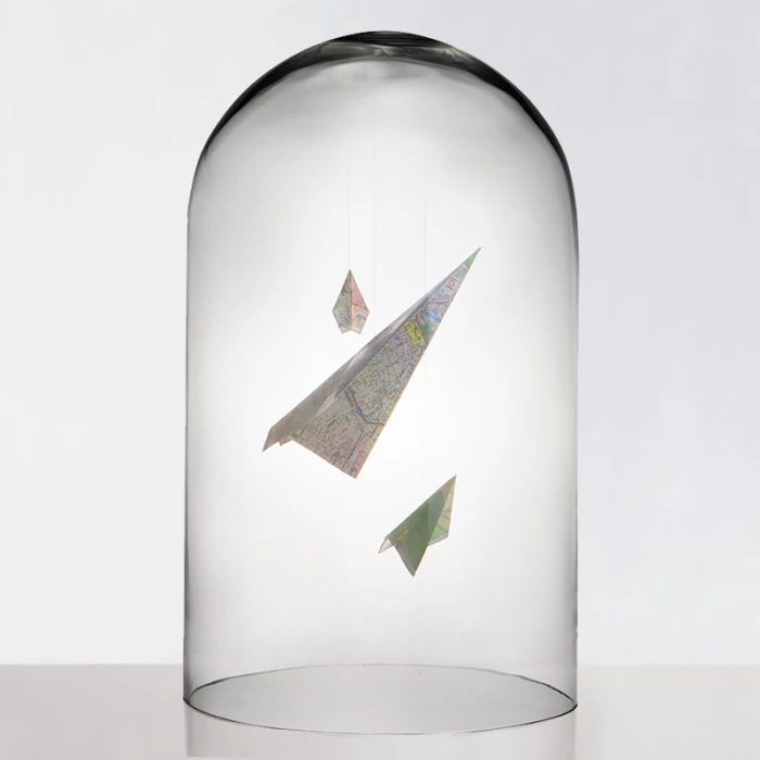 Glass Cloche Display Dome, H-19.5" D-11.75" (Wholesale 2 PCS/Case) 5 Glass Cloche Display Dome, H-19.5" D-11.75" (Wholesale 2 PCS/Case) - Image 5