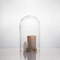 Glass Cloche Display Dome, H-14" D-8" (Wholesale 4 PCS/Case) 7 Glass Cloche Display Dome, H-14" D-8" (Wholesale 4 PCS/Case) -Home Decoration Discount cloche dome gdo111 lifestyle 800px