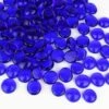 Cobalt Blue Glass Flat Gemstone Vase Filler, 3/4" (Wholesale 28 LBS/Case)