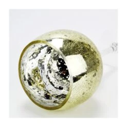 Set Of 3 Mercury Gold Crackle Glass, H-12" H-14" H-16" (Wholesale 3 SETS/Case) 11 Set Of 3 Mercury Gold Crackle Glass, H-12" H-14" H-16" (Wholesale 3 SETS/Case) -Home Decoration Discount crackle mercury gold candle holder gch351s3gd 2