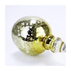 Set Of 3 Mercury Gold Crackle Glass, H-12" H-14" H-16" (Wholesale 3 SETS/Case) 10 Set Of 3 Mercury Gold Crackle Glass, H-12" H-14" H-16" (Wholesale 3 SETS/Case) -Home Decoration Discount crackle mercury gold candle holder gch351s3gd 3