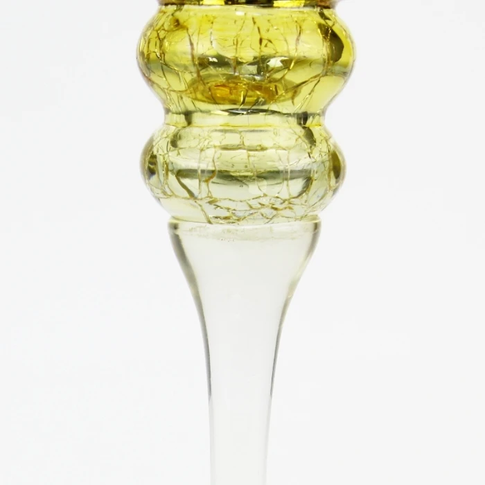 Set Of 3 Mercury Gold Crackle Glass, H-12" H-14" H-16" (Wholesale 3 SETS/Case) 5 Set Of 3 Mercury Gold Crackle Glass, H-12" H-14" H-16" (Wholesale 3 SETS/Case) - Image 5