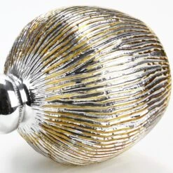 Set Of 3 Mercury Gold Etched Glass, H-12" H-14" H-16" (Wholesale 3 SETS/Case) 16 Set Of 3 Mercury Gold Etched Glass, H-12" H-14" H-16" (Wholesale 3 SETS/Case) -Home Decoration Discount crackle mercury gold candle holder gch352s3gd 4