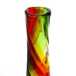 Red Green Christmas Swirl Vase H-12", Open-1.5" (Wholesale 6 Pcs Per Case) 5 Red Green Christmas Swirl Vase H-12", Open-1.5" (Wholesale 6 Pcs Per Case) -Home Decoration Discount dg0121rg top 1000