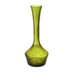Decorative Olive Green Glass Vase 14.5" (Wholesale 6 Pcs Per Case)