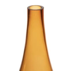 Decorative Amber Gold Glass Vase H-14.5" D-1.5" (Wholesale 6 Pcs Per Case) -Home Decoration Discount dg0134am top 1000