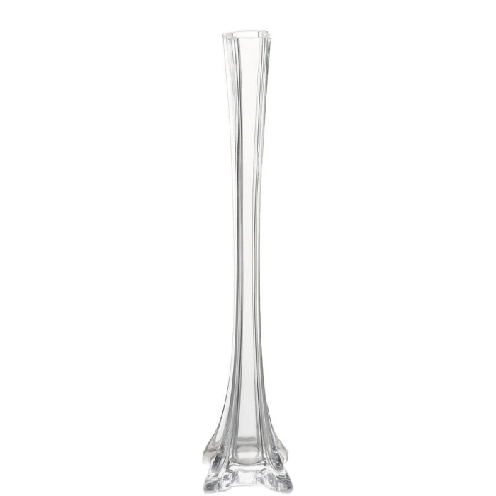 Glass Tower Vase, H-24" D-1.5" (Wholesale 6 PCS/Case) 1 Glass Tower Vase, H-24" D-1.5" (Wholesale 6 PCS/Case)