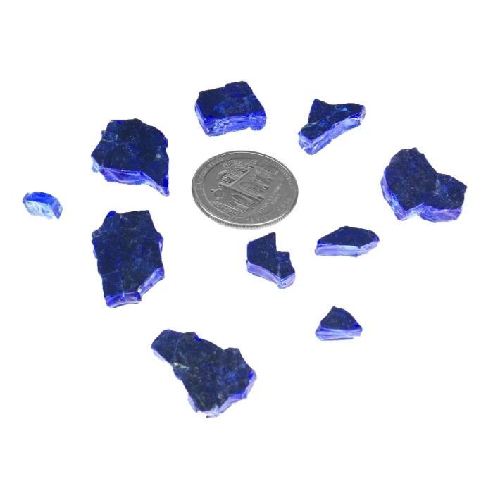 Cobalt Blue Fire Pit Glass, 1/2" (Wholesale 40 LBS/Case) 3 Cobalt Blue Fire Pit Glass, 1/2" (Wholesale 40 LBS/Case) - Image 3