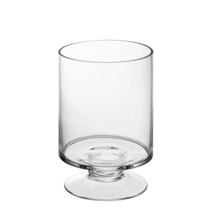Glass Short Stem Candle Holder, H-8" D-4.75" (Wholesale 12 PCS/Case) 3 Glass Short Stem Candle Holder, H-8" D-4.75" (Wholesale 12 PCS/Case) - Image 3