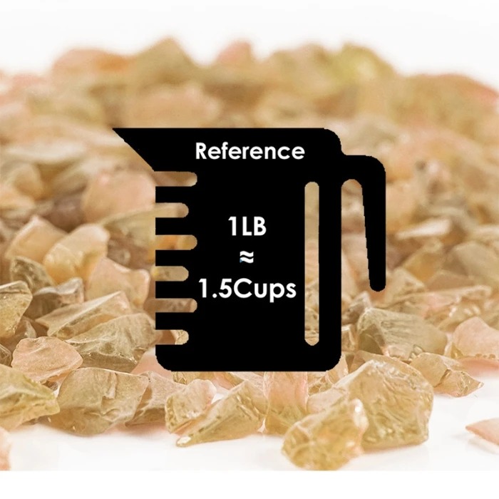 Frosted Light Peach Crushed Sea Glass Vase Filler, 1.5 Cups/LB (Wholesale 28 LBS/Case) 2 Frosted Light Peach Crushed Sea Glass Vase Filler, 1.5 Cups/LB (Wholesale 28 LBS/Case) - Image 2