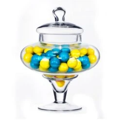 Case Of 6 - Glass Candy Buffet Apothecary Jar, H-10" D-3.5"
