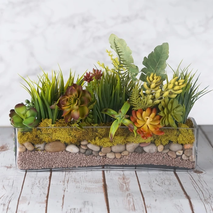 Glass Rectangle Vase, 16" X 4" X 4" (Wholesale 4 PCS/Case) 6 Glass Rectangle Vase, 16" X 4" X 4" (Wholesale 4 PCS/Case) - Image 6