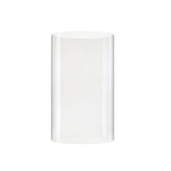Case Of 12 - Glass Hurricane Candle Holder Shade Chimney Tube, H-8" D-4.75"