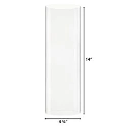 Case Of 36 - Metal Black Tea Light Stand H-11.75" D-4.25" With 14" Hurricanes Tubes -Home Decoration Discount gch05014 dim 800x800 1