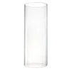 Case Of 4 - Glass Hurricane Candle Holder Shade Chimney Tube, H-18" D-7"