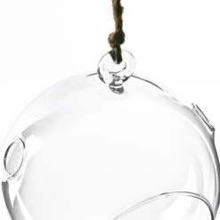 Case Of 24 - Glass Hanging Orb Plant Terrarium Tealight Candle Holder, H-5.5" D-5" -Home Decoration Discount gch101 05 03