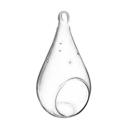 Glass Hanging Teardrop Plant Terrarium Candle Holder, H-7.25" W-3.5" (Wholesale 36 PCS/Case) 6 Glass Hanging Teardrop Plant Terrarium Candle Holder, H-7.25" W-3.5" (Wholesale 36 PCS/Case) -Home Decoration Discount gch104 07 main 01