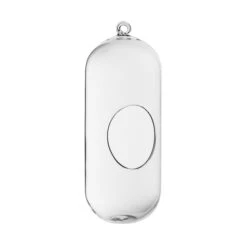 Glass Hanging Capsule Plant Terrarium Tealight Candle Holder, H-12" W-4.25" (Wholesale 12 PCS/Case) 8 Glass Hanging Capsule Plant Terrarium Tealight Candle Holder, H-12" W-4.25" (Wholesale 12 PCS/Case) -Home Decoration Discount gch116 12 main 01