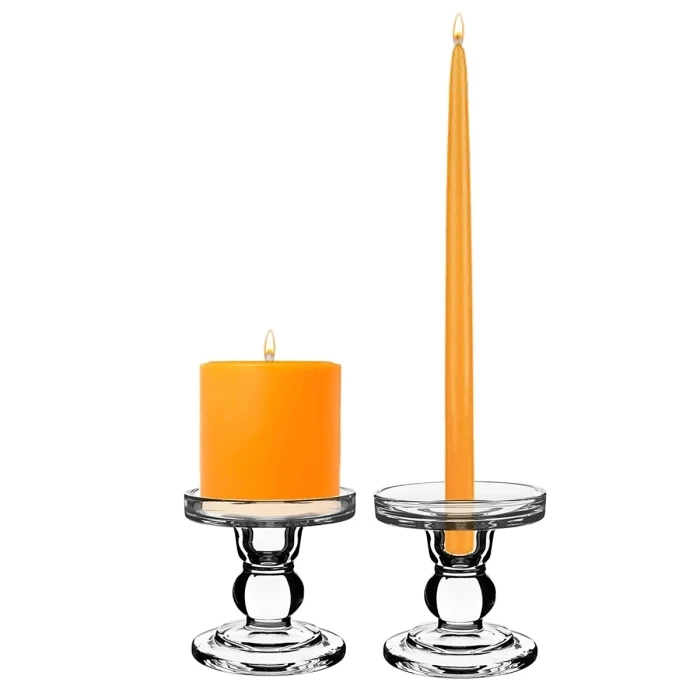 24 Sets Glass Candle Holder H-3.75" With 8" Candle Milk Bottle Chimney Tubes (48 Pcs) 4 24 Sets Glass Candle Holder H-3.75" With 8" Candle Milk Bottle Chimney Tubes (48 Pcs) - Image 4