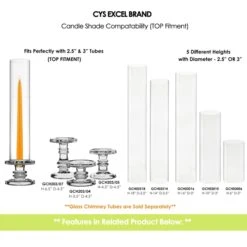 Classic Glass Dual Use Pillar Taper Candle Holder, H-4.5" W-4.5" (Wholesale 12 PCS/Case) 12 Classic Glass Dual Use Pillar Taper Candle Holder, H-4.5" W-4.5" (Wholesale 12 PCS/Case) -Home Decoration Discount gch203 to top 1