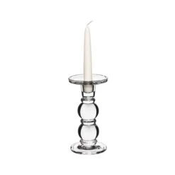 Bubble Glass Dual Use Pillar Taper Candle Holder, H-7.25" W-3.5" (Wholesale 12 PCS/Case) -Home Decoration Discount gch205 08 details 08 1